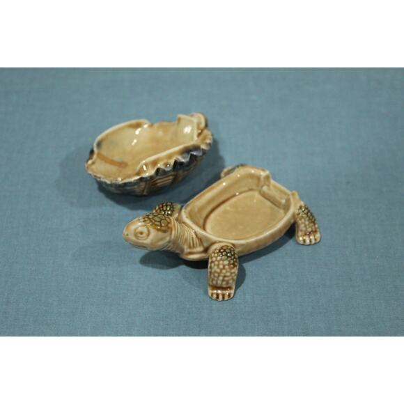 Vintage Wade Whimsies Porcelain Turtle Figurine England Red Rose Tea - Picture 4 of 5